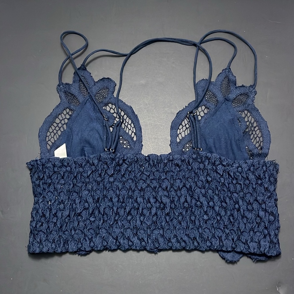 Free People One Adella Navy Bra - Size S - Picture 7 of 7